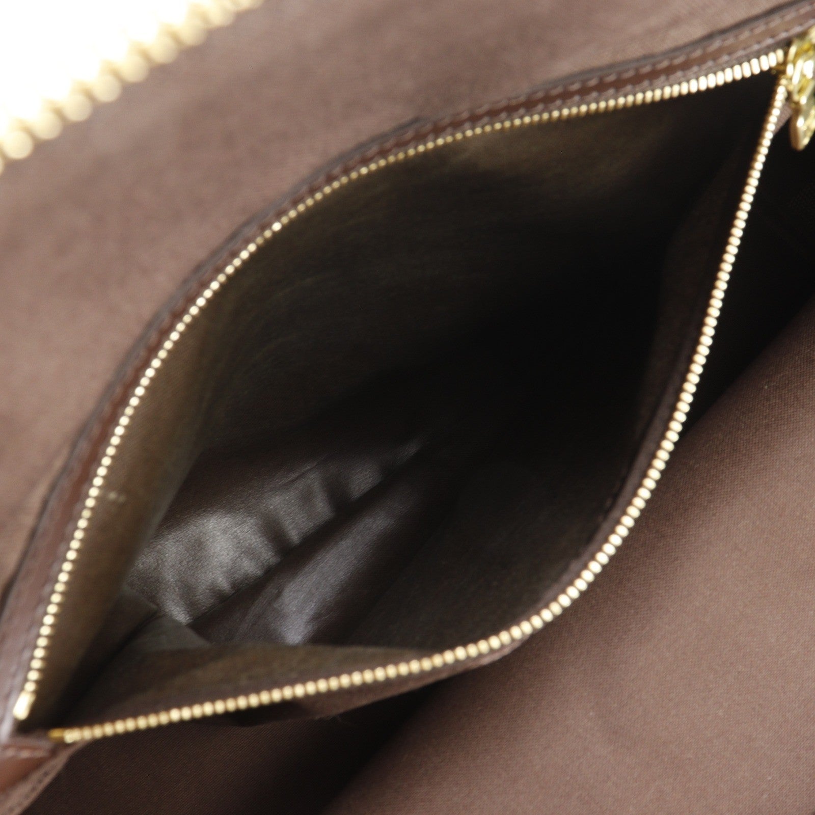 Louis Vuitton Greenwich Damier Ebene, Brown, Canvas, Handbag