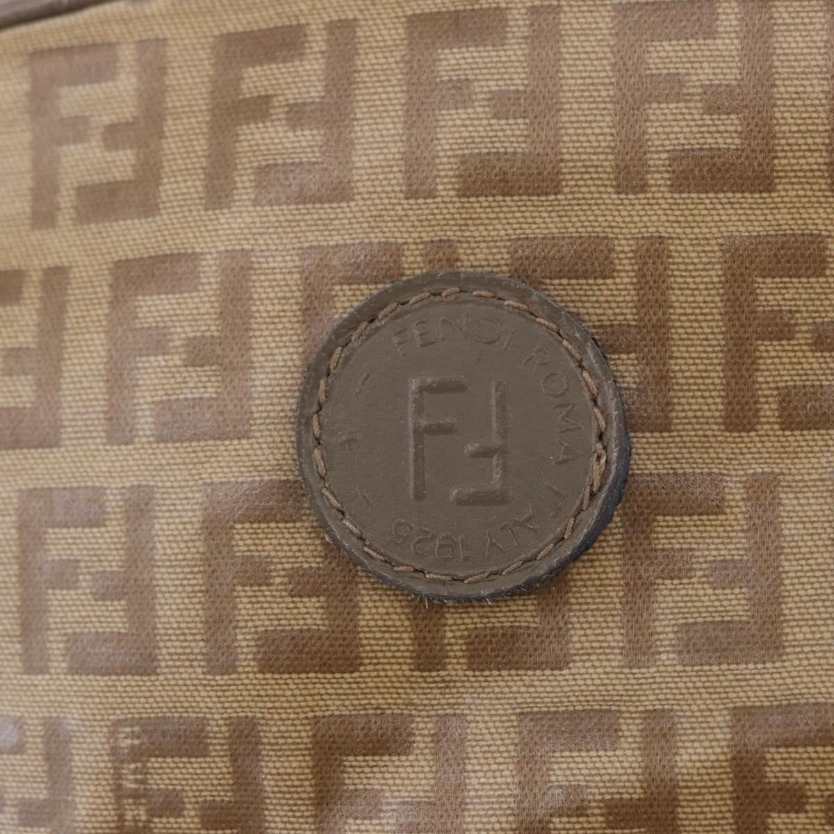 Fendi Shoulder Zucchino Canvas, Beige, Canvas, Shoulder Bag