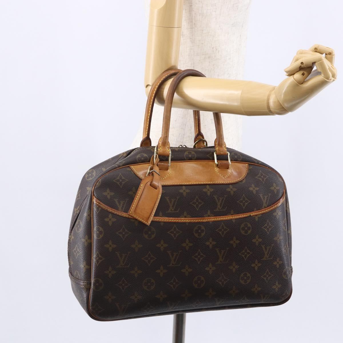 Louis Vuitton Deauville Handbag Monogram Canvas, BROWN, CANVAS, Handbag