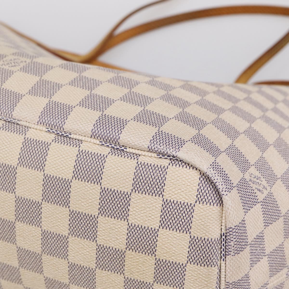 Louis Vuitton Neverfull Damier, Beige, Canvas, Tote Bag