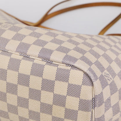 Louis Vuitton Neverfull Damier, Beige, Canvas, Tote Bag