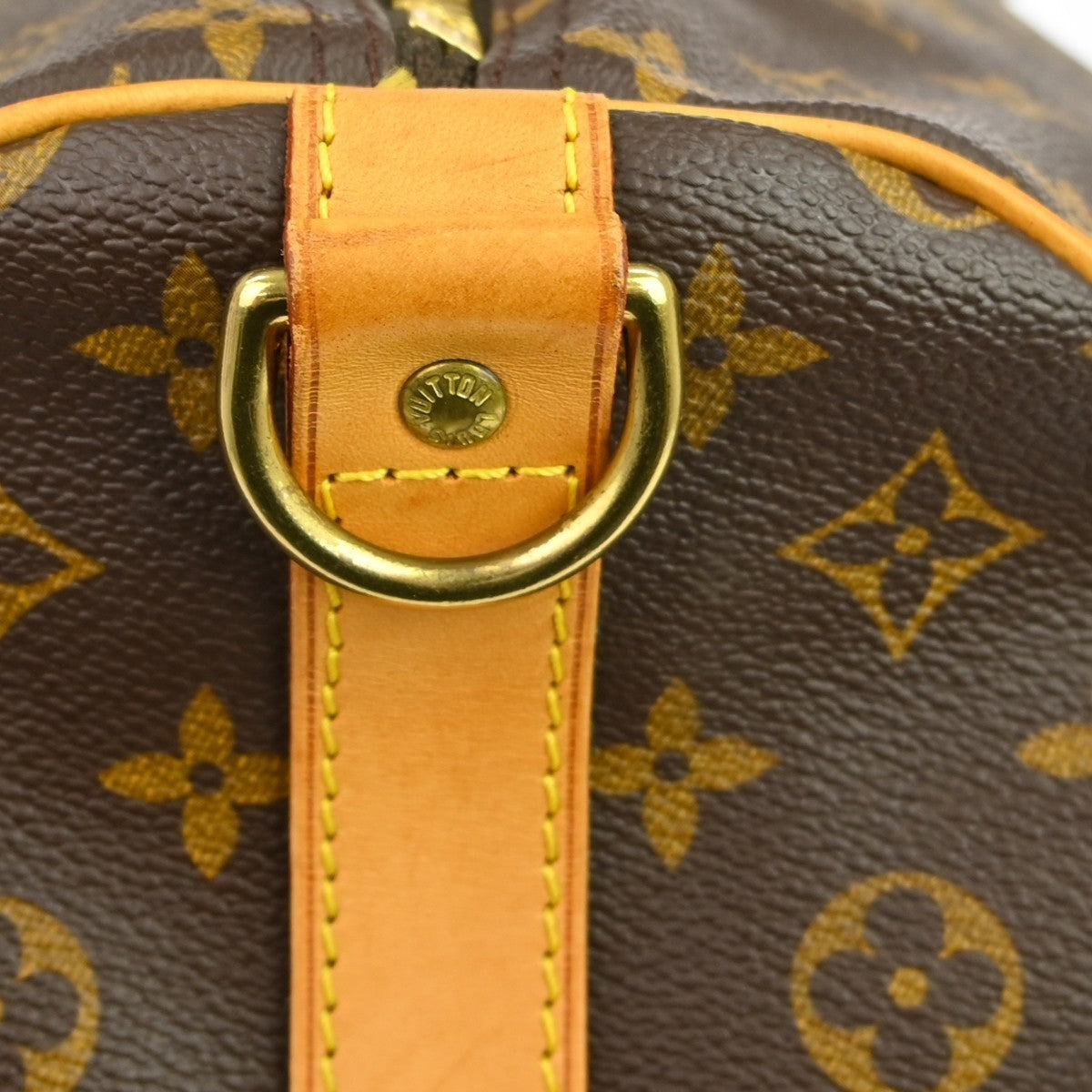 Louis Vuitton Keepall Bandoulière Monogram, Brown, Canvas, Travel Bag