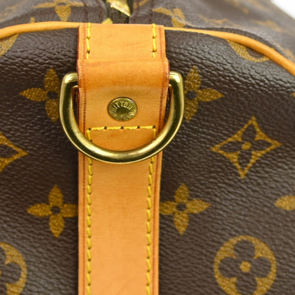 Louis Vuitton Keepall Bandoulière Monogram, Brown, Canvas, Travel Bag