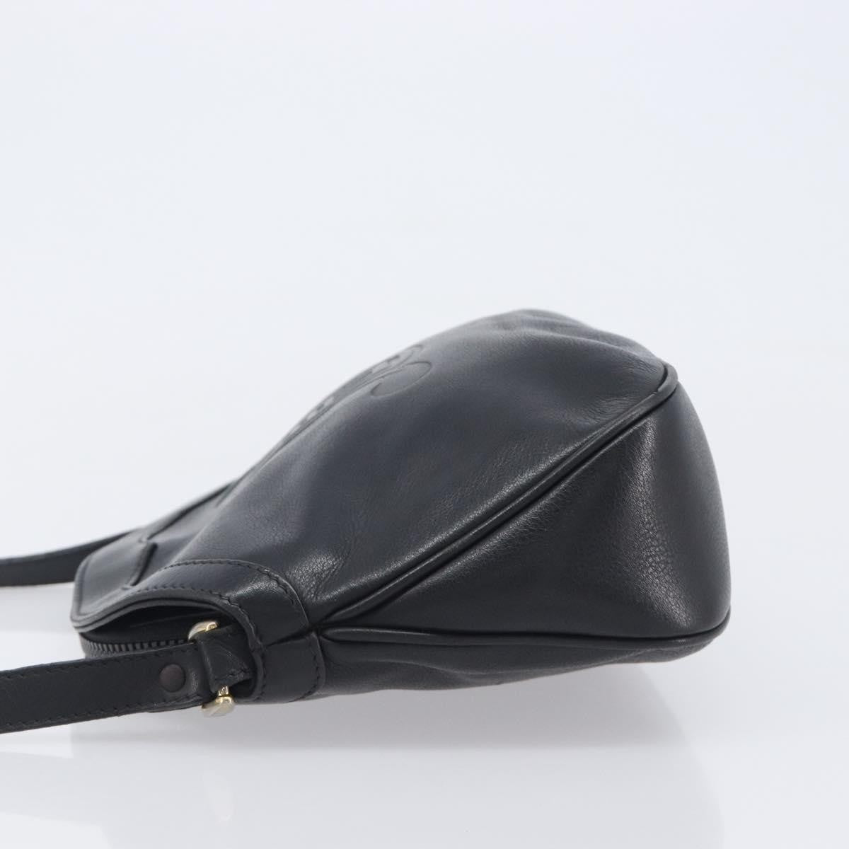 Gucci Shoulder Leather, Black, Leather, Shoulder Bag
