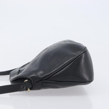 Gucci Shoulder Leather, Black, Leather, Shoulder Bag