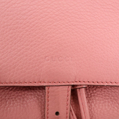 Gucci Bamboo Tassel Leather, Pink, Leather, Backpack