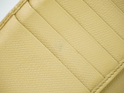 Chanel CC bifold wallet leather, Beige, Leather, Wallet