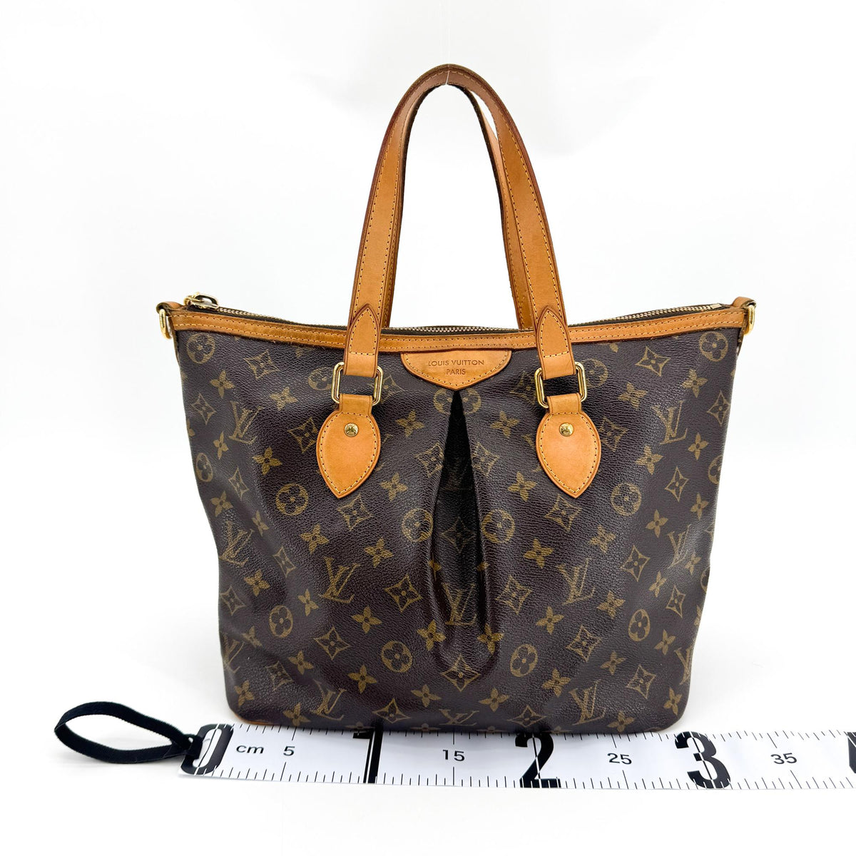 Louis Vuitton Palermo Monogram Canvas, Brown, Canvas, Tote Bag
