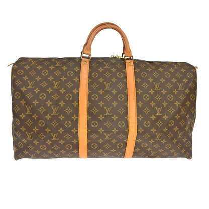 Louis Vuitton Keepall Monogram, Brown, Canvas, Travel Bag