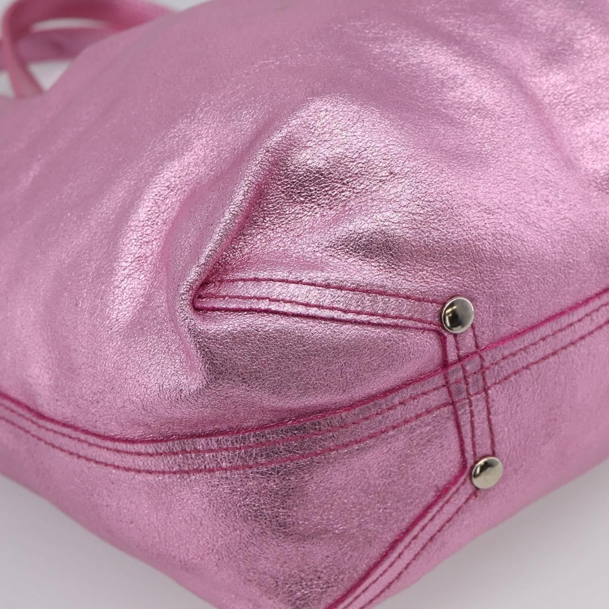 Tiffany & Co. Vintage Leather, Pink, Stainless Steel, Shoulder Bag