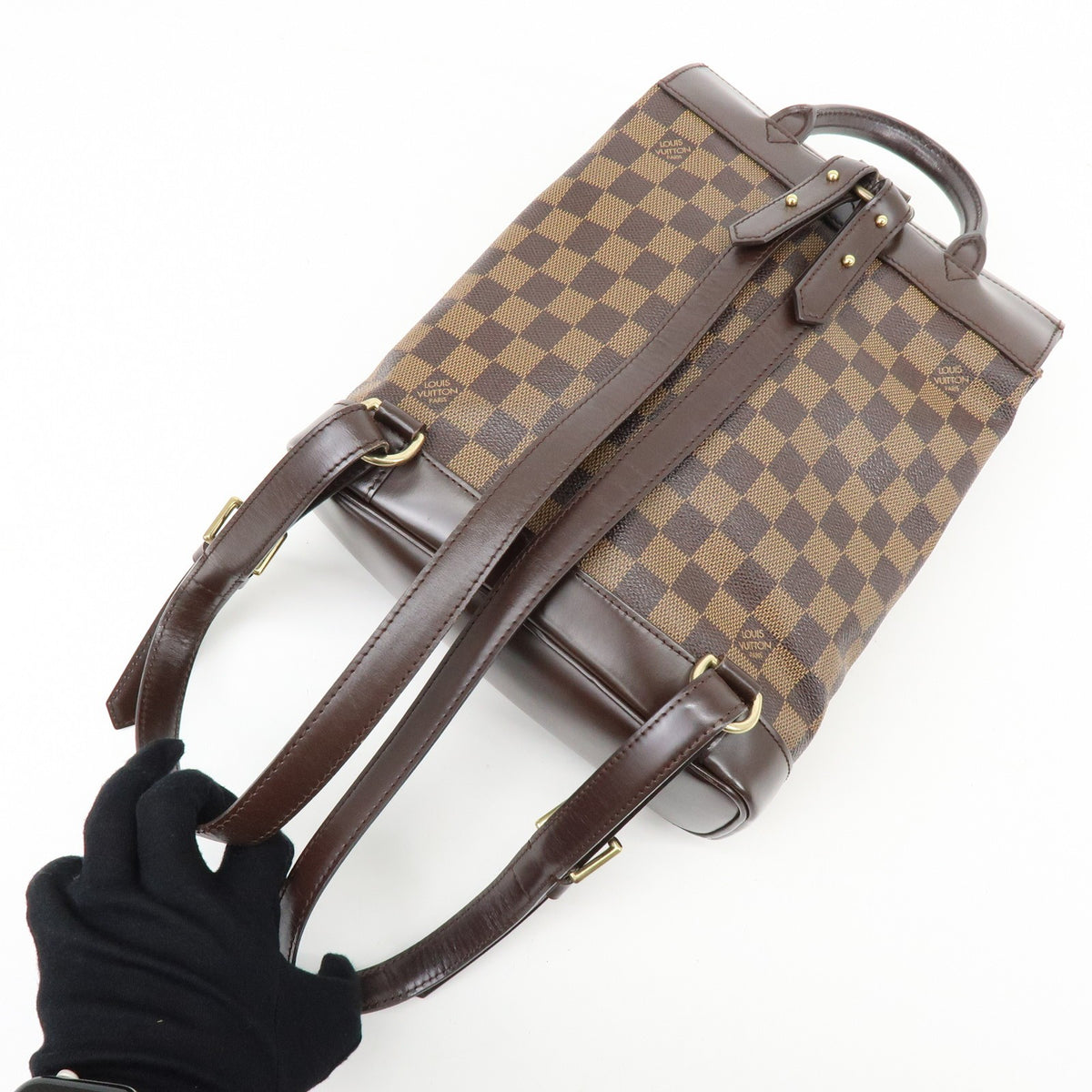 Louis Vuitton Soho Damier, Brown, Canvas, Backpack