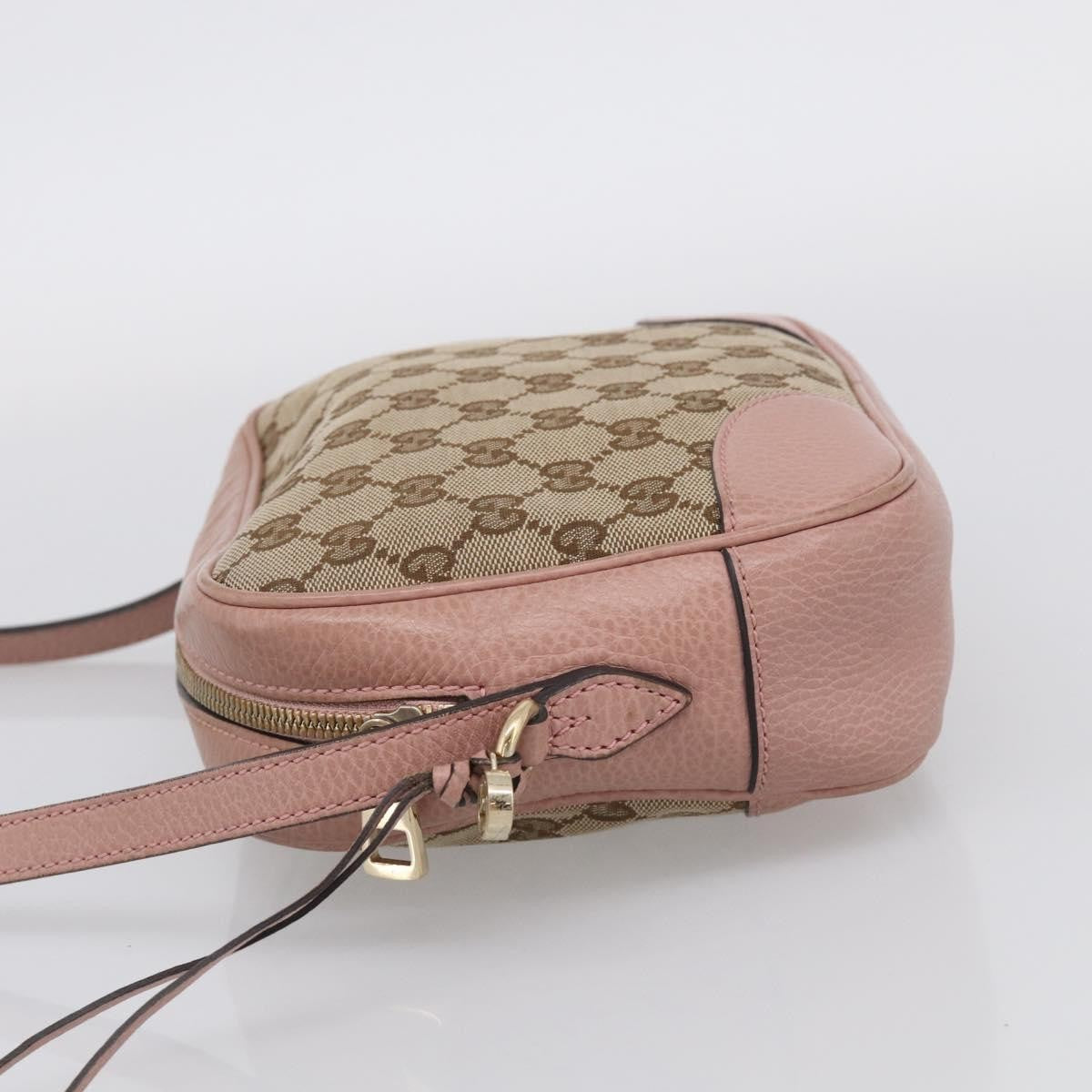 Gucci Bree Disco GG Canvas with Leather, Beige, Canvas, Crossbody Bag