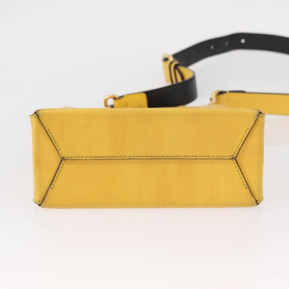 Fendi Pack Shopping Leather, Yellow, Leather, Handbag