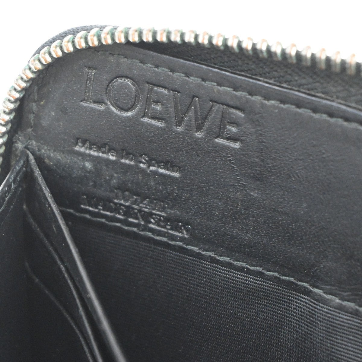 Loewe Anagram Leather, Black, Leather, Wallet