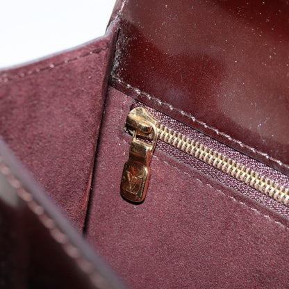 Louis Vuitton Monceau Vernis, Burgundy, Patent Leather, Handbag