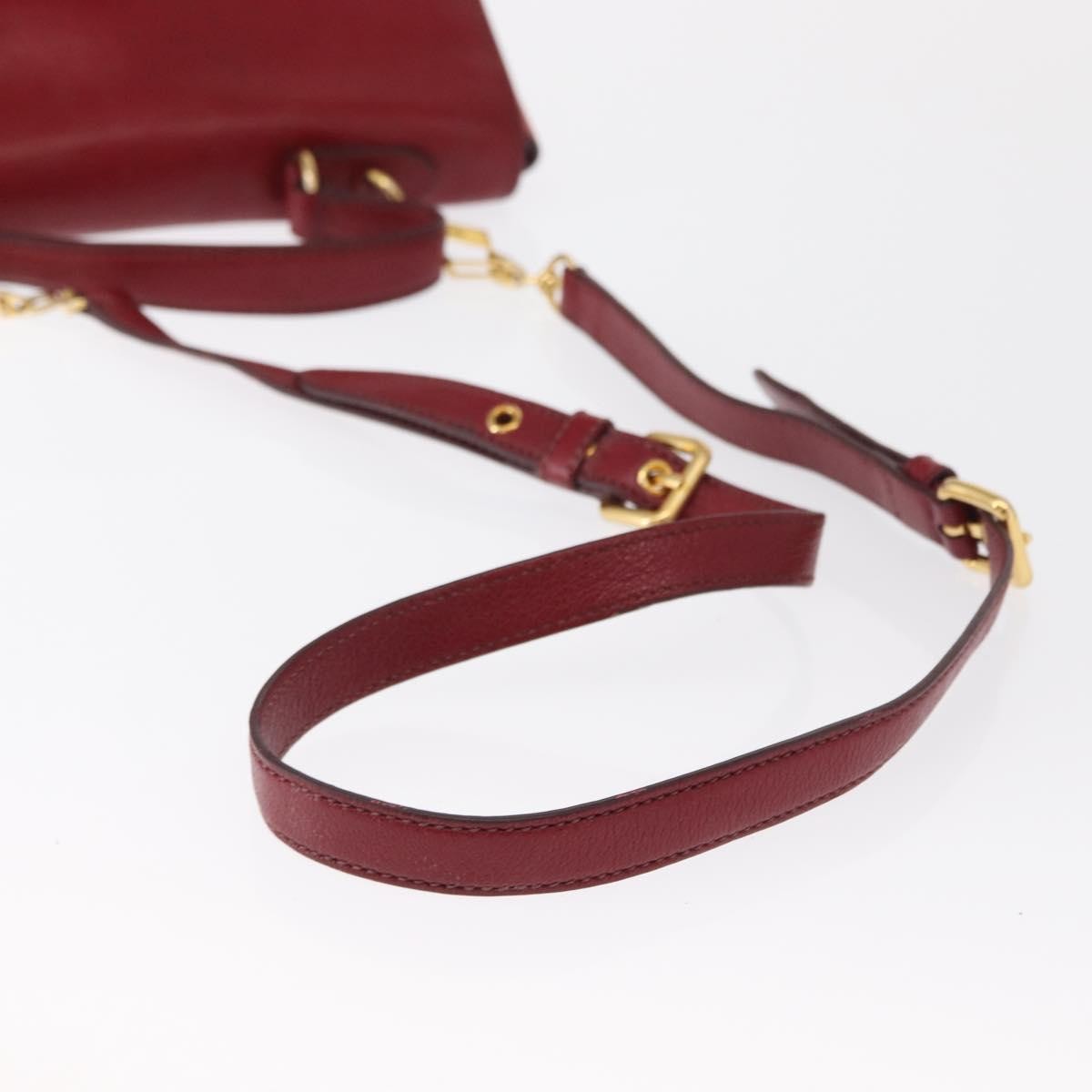 Miu Miu Madras Top Handle Leather, Red, Leather, Handbag