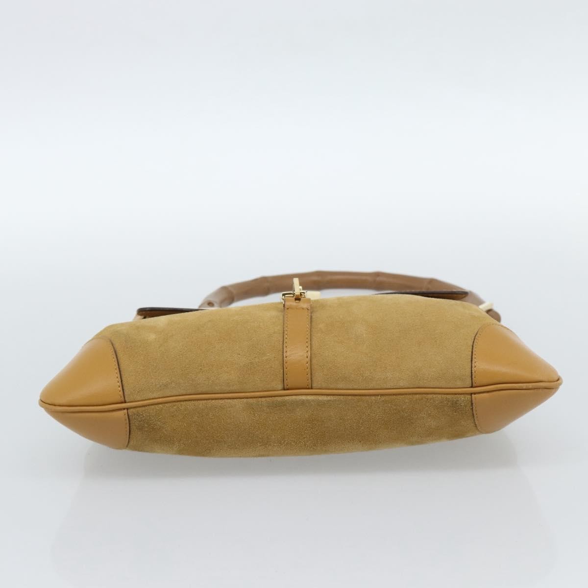 Gucci Bamboo Jackie Suede, Beige, Suede, Handbag
