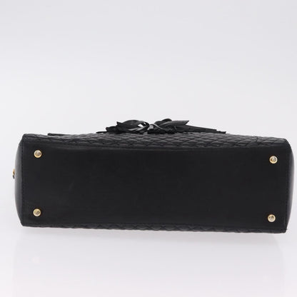 Bally Vintage Chain Quilted Leather, Black, Leather, Shoulder Bag