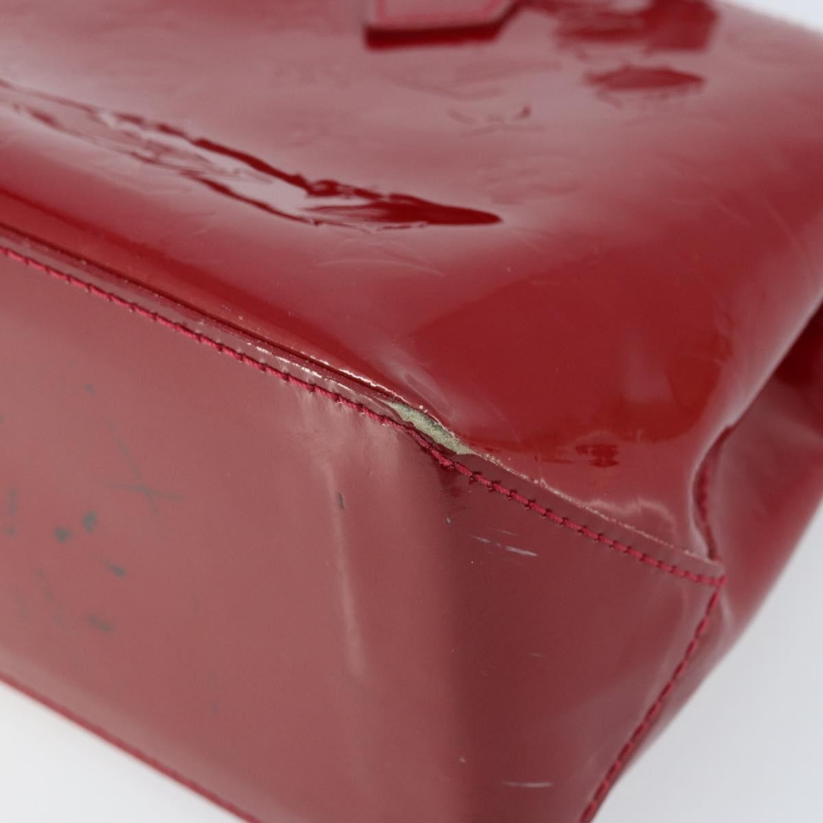 Louis Vuitton Wilshire Monogram Vernis, Red, Patent Leather, Handbag