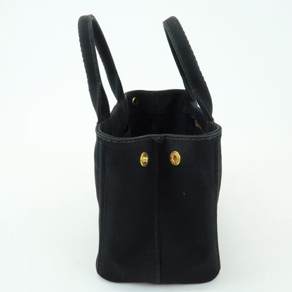 Prada Canapa Canvas, Black, Canvas, Tote Bag
