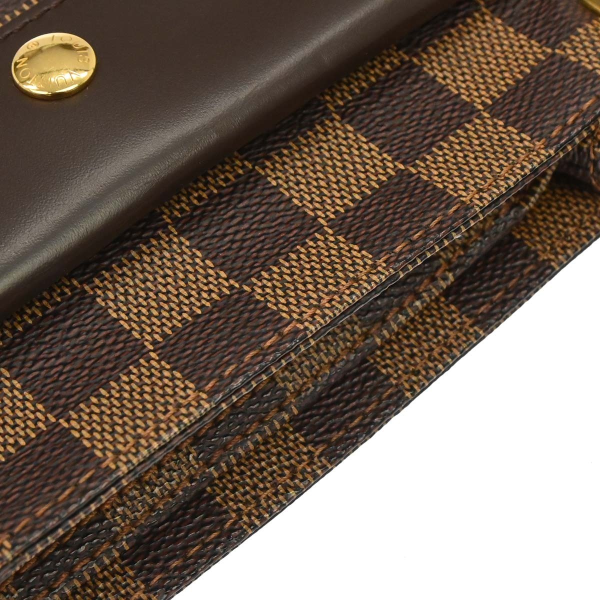 Louis Vuitton Aubagne Damier Ebene, Brown, Canvas, Handbag
