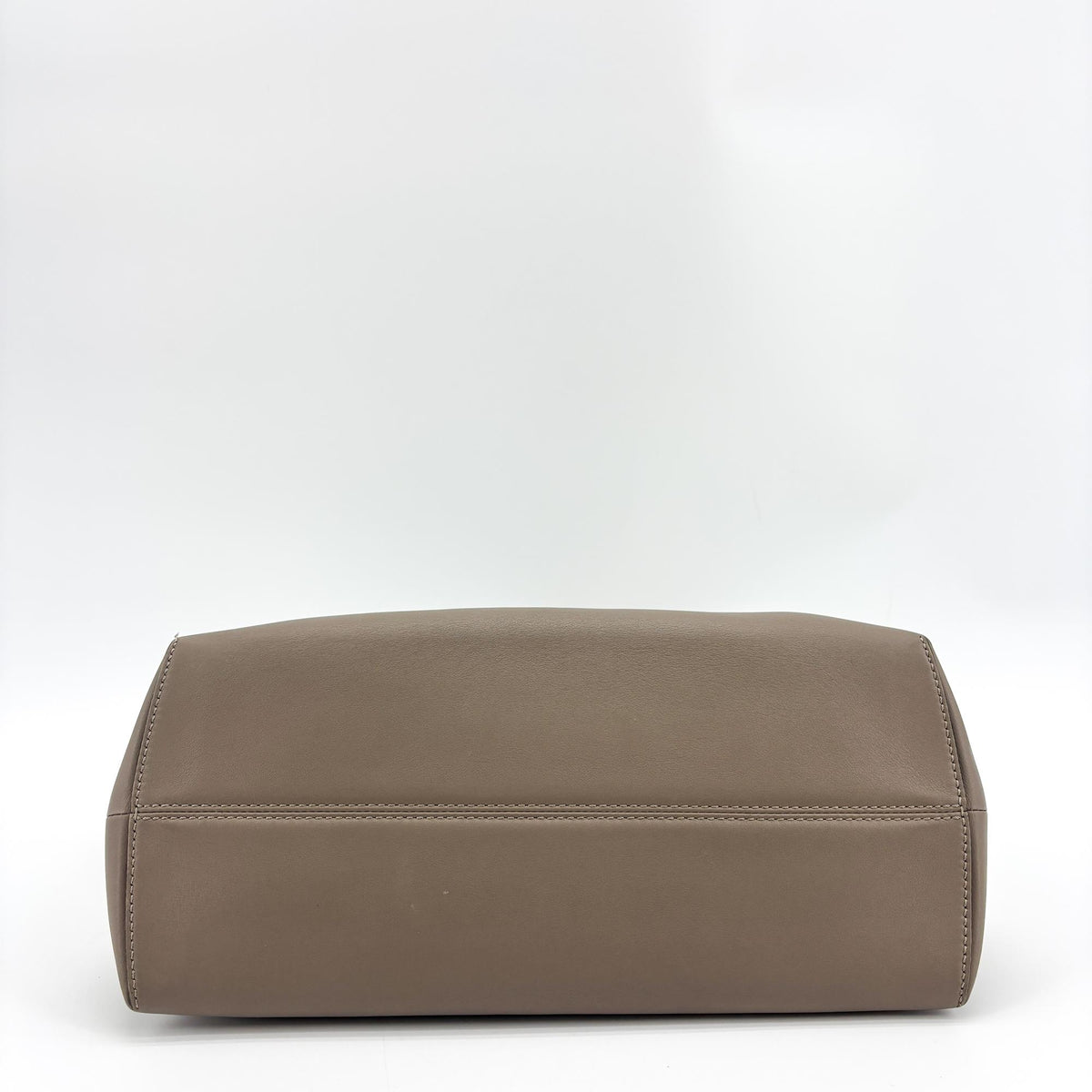 Fendi By The Way Satchel Calfskin, Beige, Leather, Handbag