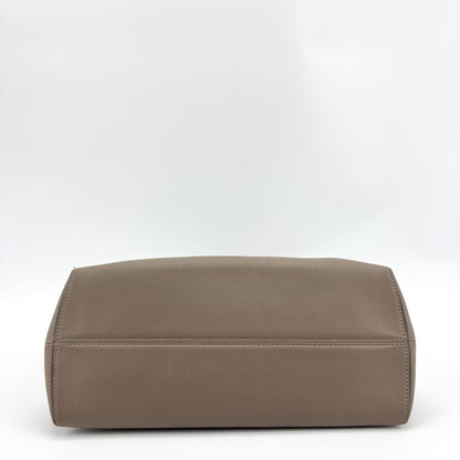 Fendi By The Way Satchel Calfskin, Beige, Leather, Handbag