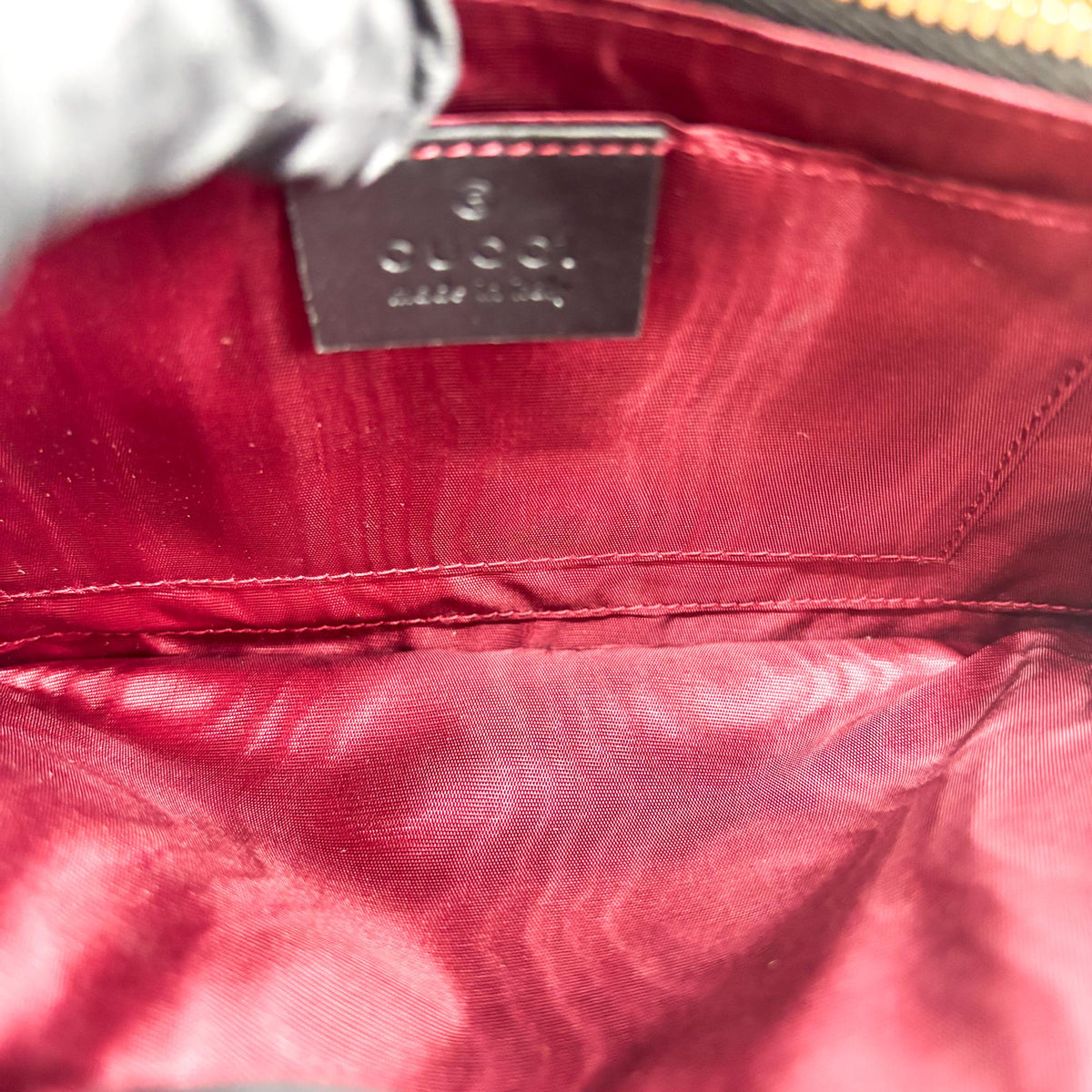 Gucci Zumi Leather, Black, Leather, Shoulder Bag