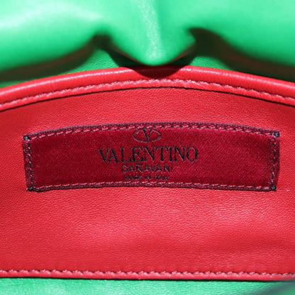 Valentino Garavani Free Rockstud Spike Flap Quilted Leather, Green, Leather, Handbag