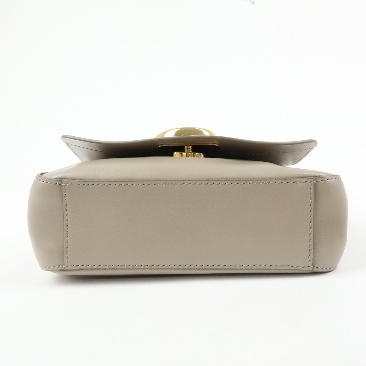 Chloe C Shoulder Bag Leather, Gray, Leather, Shoulder Bag