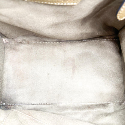 Celine Luggage Smooth Leather, Khaki, Leather, Handbag