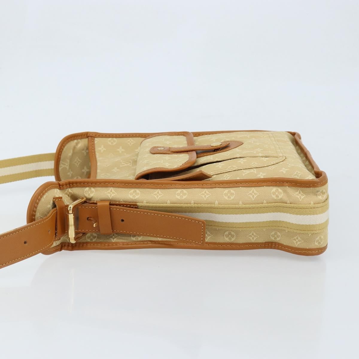 Louis Vuitton Mary Kate Messenger Mini Lin, Beige, Canvas, Shoulder Bag