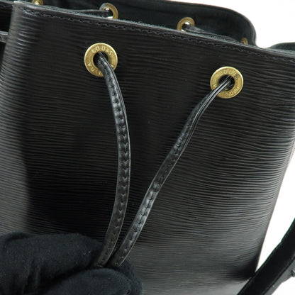 Louis Vuitton Noe Epi Leather, Black, Leather, Shoulder Bag