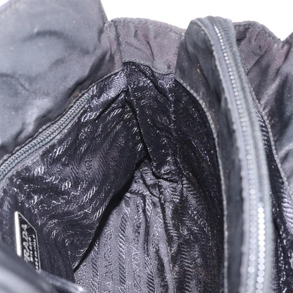 Prada Shoulder Leather, Black, Leather, Shoulder Bag