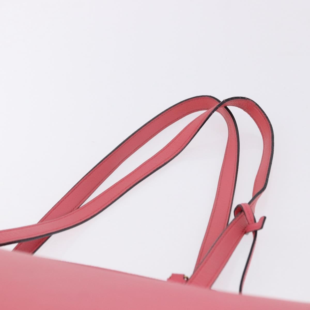 Saint Laurent Shopper Leather, Pink, Leather, Tote Bag