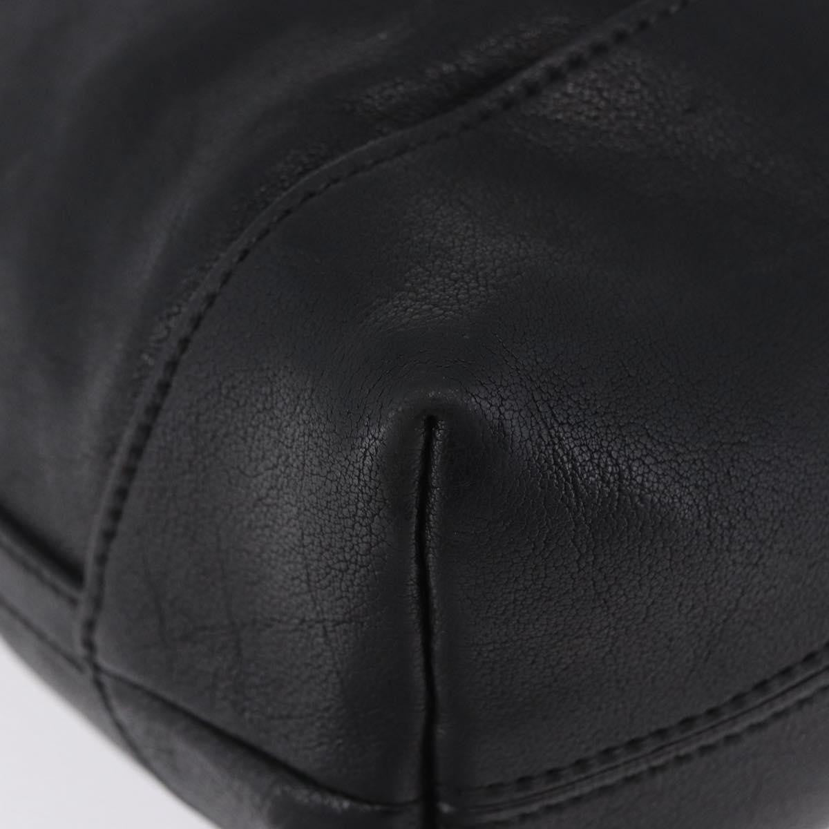 Miu Miu Zip Front Pocket Shopping Tote Leather, Black, Leather, Shoulder Bag