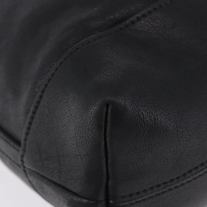 Miu Miu Zip Front Pocket Shopping Tote Leather, Black, Leather, Shoulder Bag