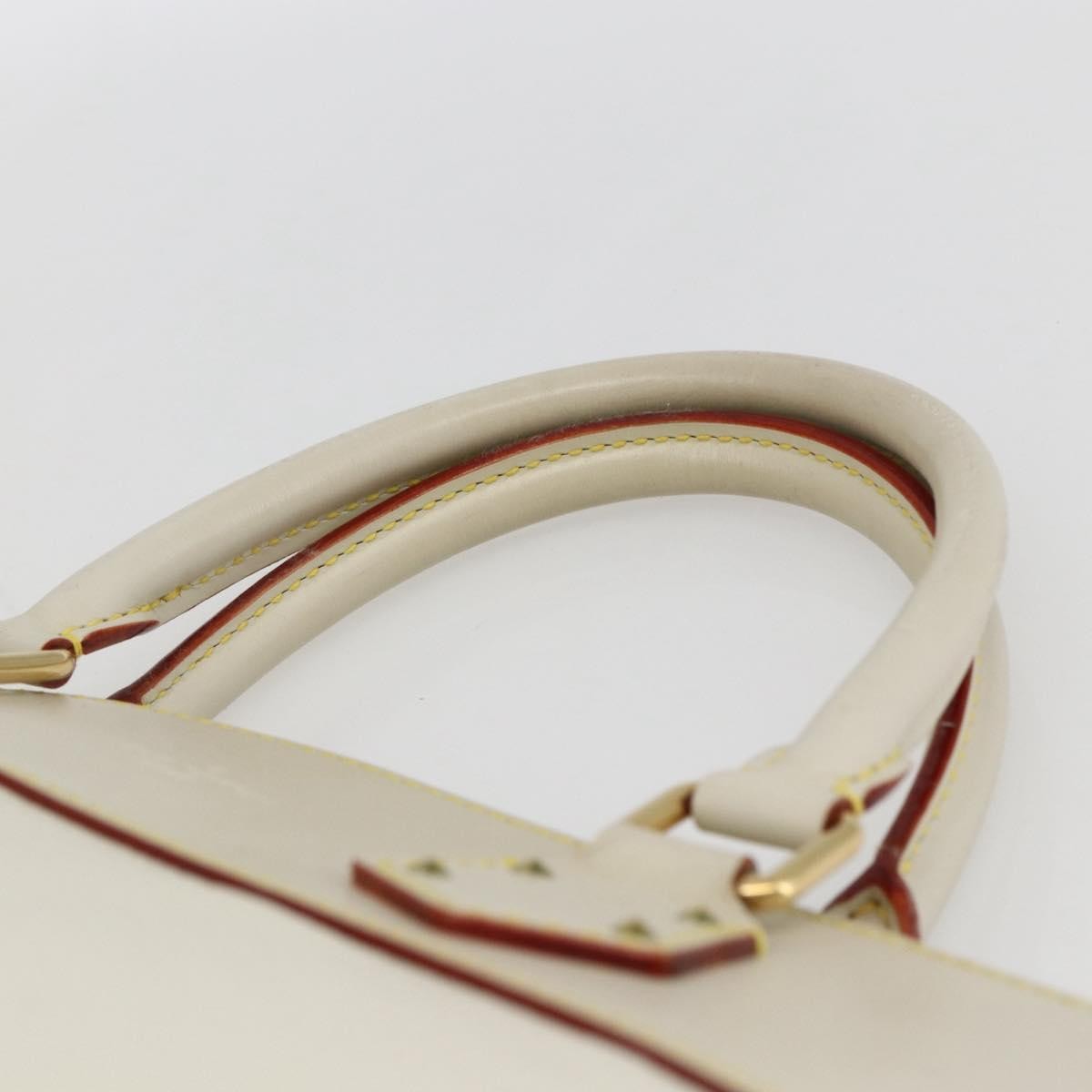 Louis Vuitton Suhali Lockit Leather, White, Leather, Handbag