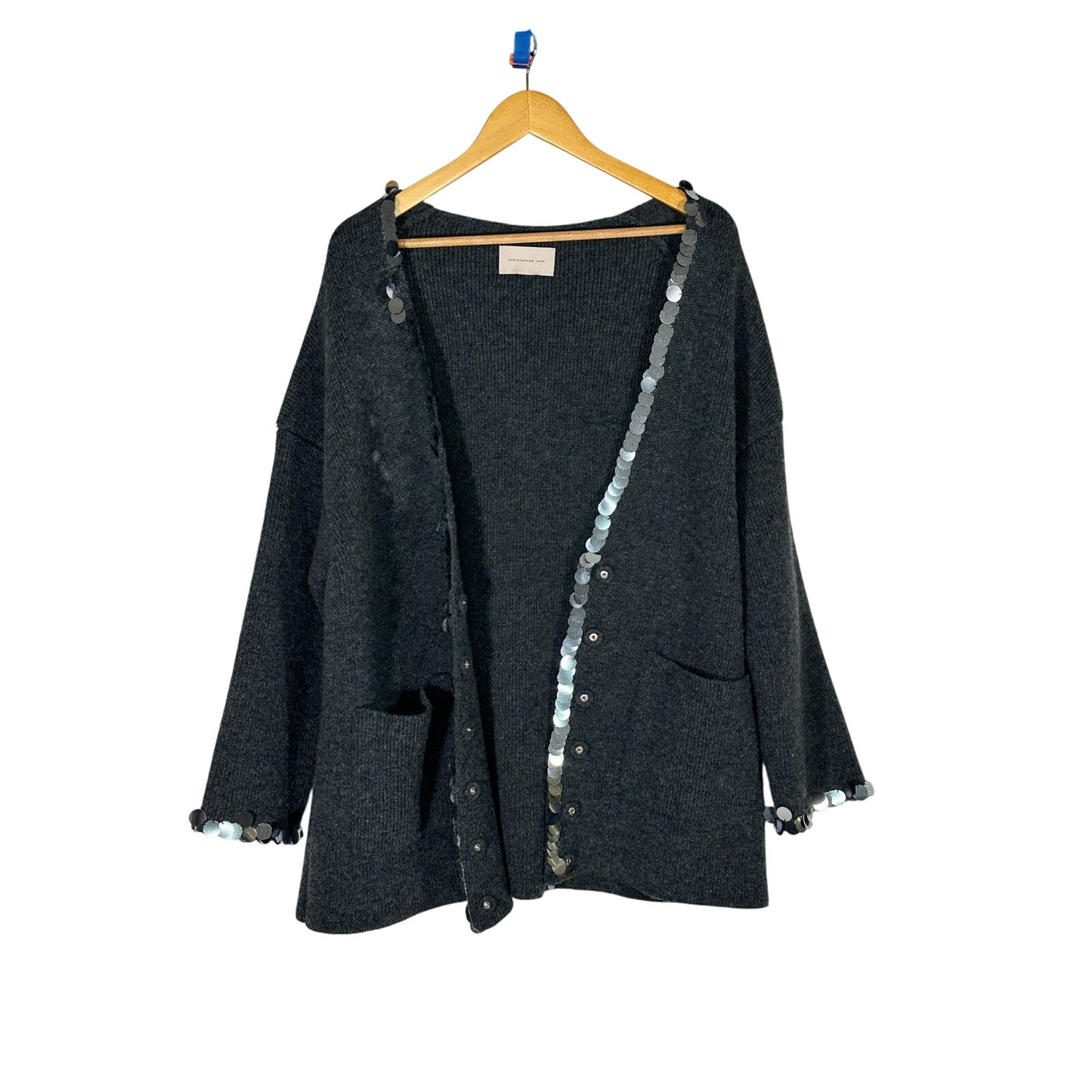 CHRISTOPHER KANE Sequin Wool Cardigan