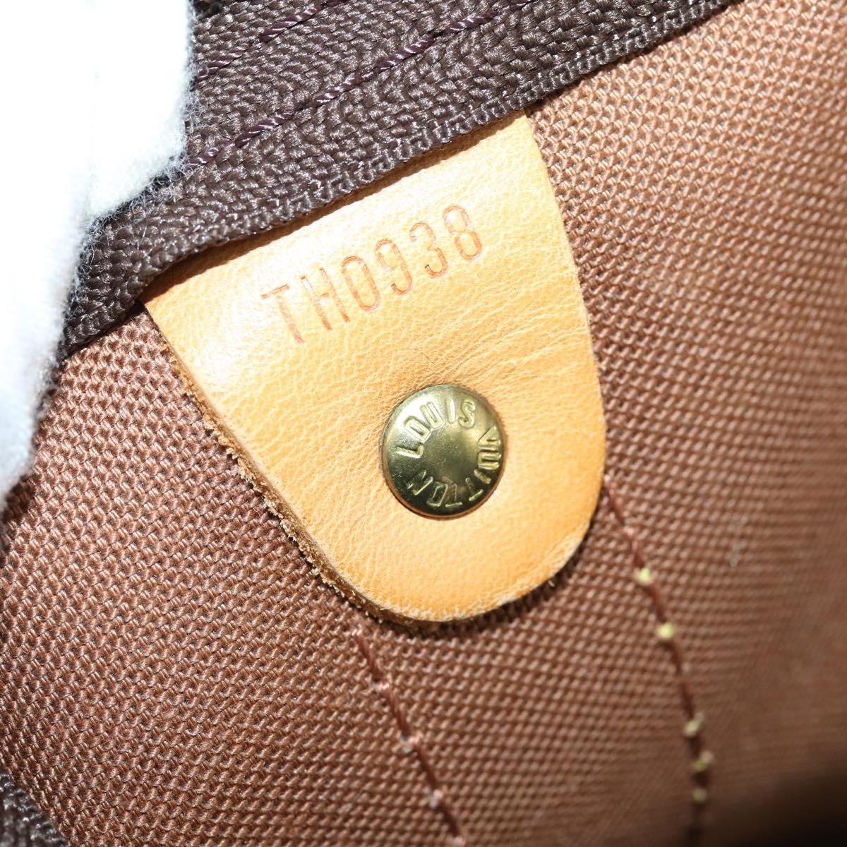 Louis Vuitton Keepall Bag Monogram Canvas, BROWN, CANVAS, Travel bag