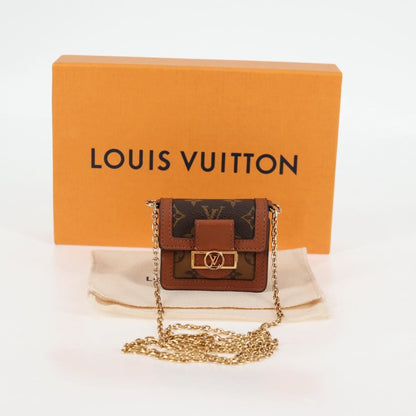 Louis Vuitton Dauphine Reverse Monogram Canvas, Brown, Canvas, Clutch