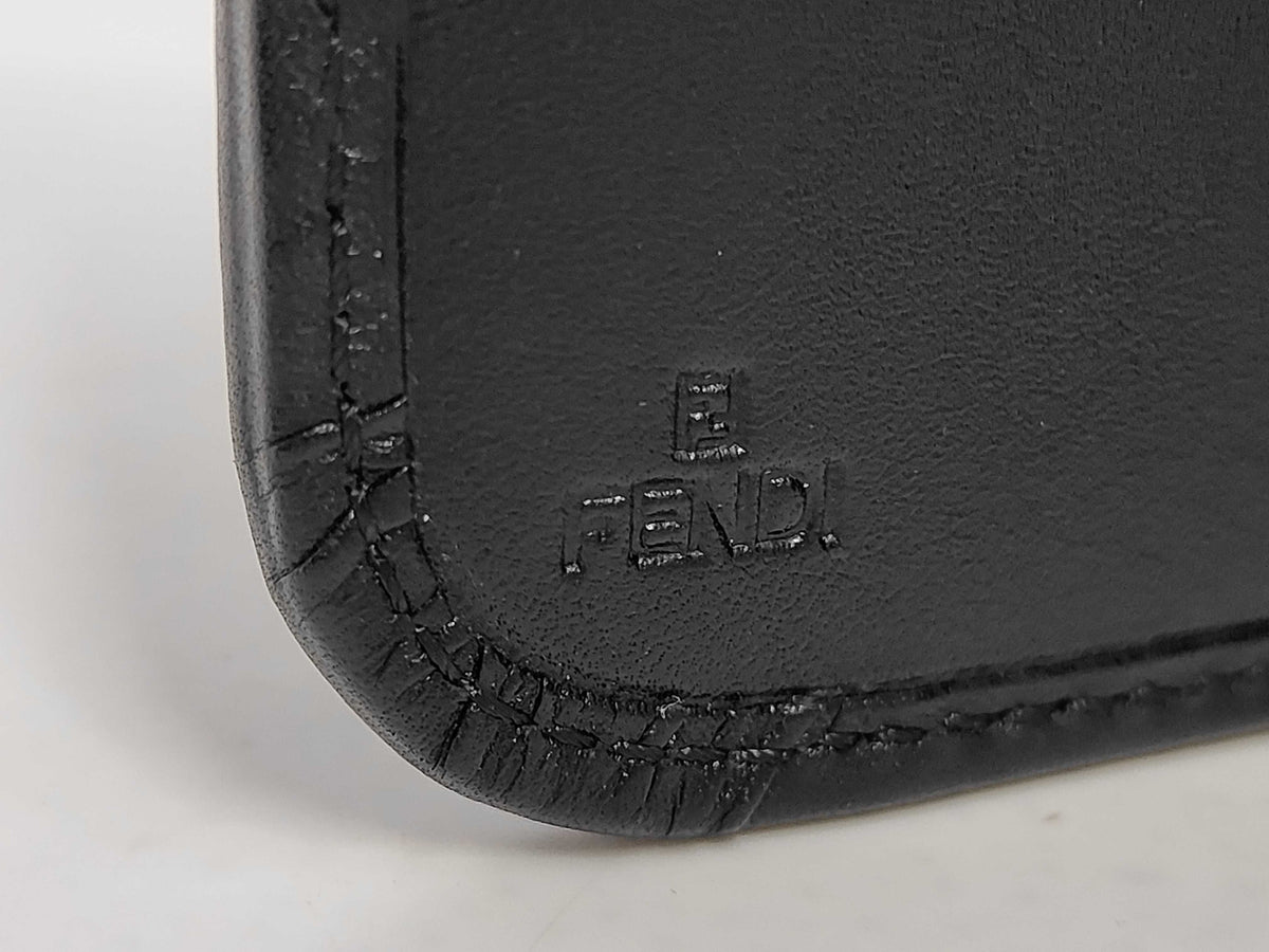 Fendi Vintage FF French Zucchino Canvas, Black, Canvas, Wallet
