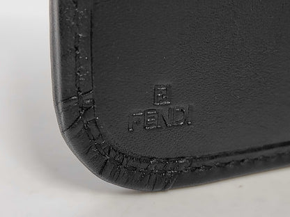 Fendi Vintage FF French Zucchino Canvas, Black, Canvas, Wallet