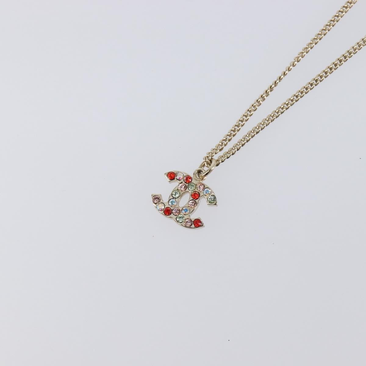 Chanel Rainbow CC Pendant Metal and Crystals, Multicolour, Metal, Necklace