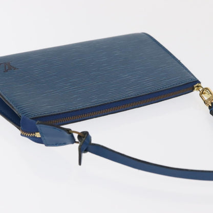 Louis Vuitton Pochette Accessoires Epi Leather, Blue, Leather, Clutch