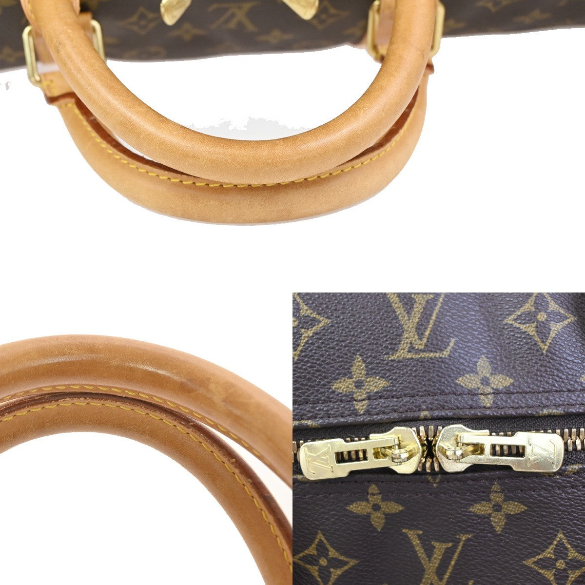 Louis Vuitton Keepall Bandoulière Monogram, Brown, Canvas, Travel Bag