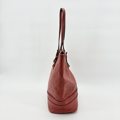 Louis Vuitton Citadine Monogram Empreinte Leather, Red, Leather, Handbag