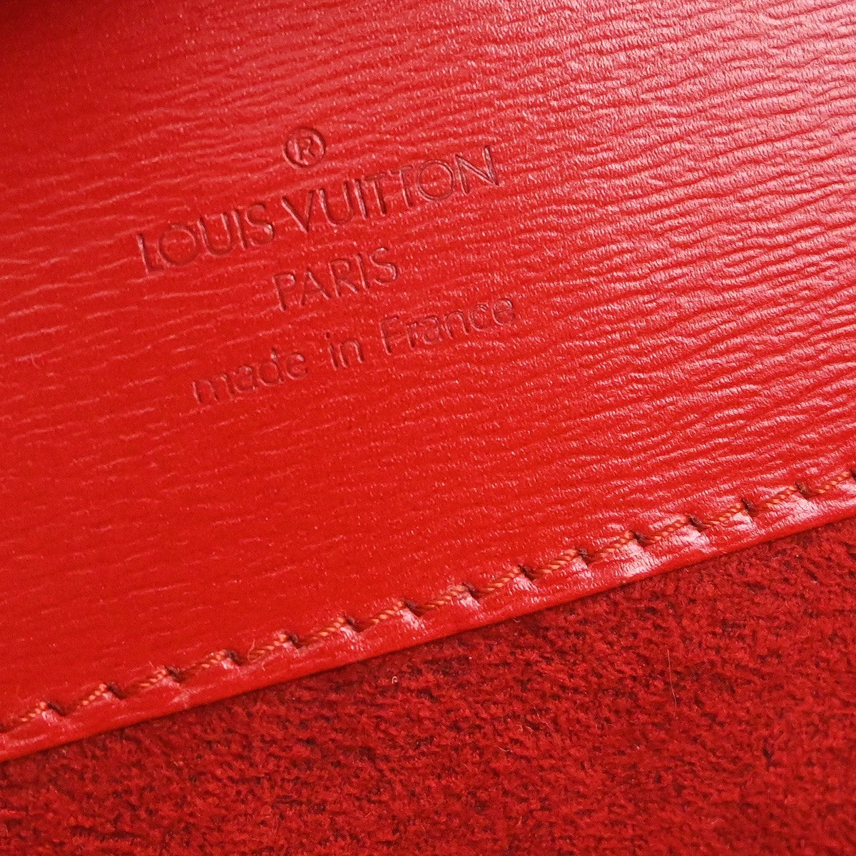Louis Vuitton Cluny Epi, Red, Leather, Shoulder Bag