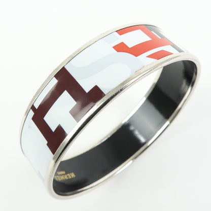 Hermes Bangle Printed Enamel, Multicolour, Metal, Bracelet