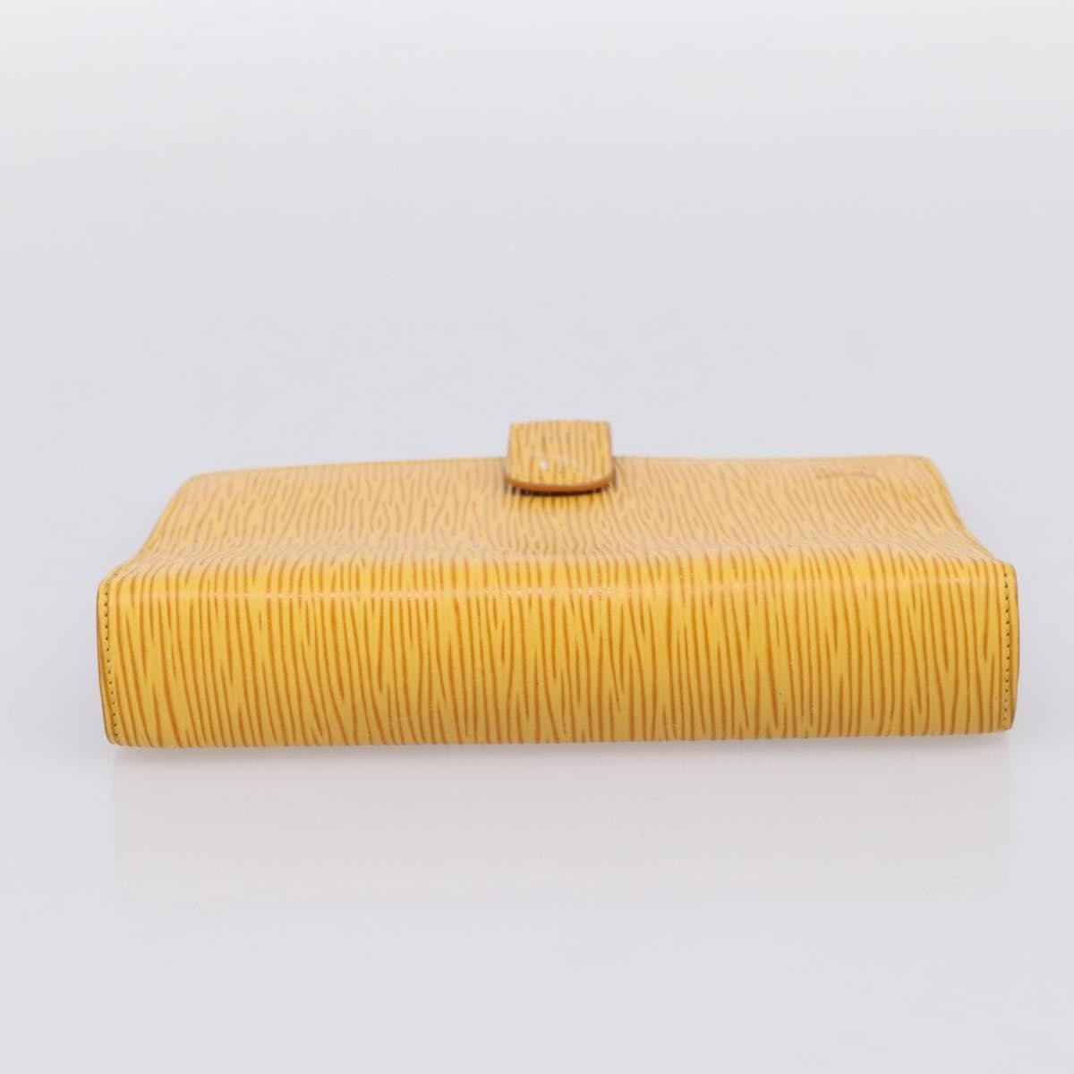 Louis Vuitton Agenda Cover Epi Leather, Yellow, Leather, Wallet